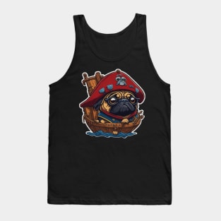 Pirate pug Tank Top